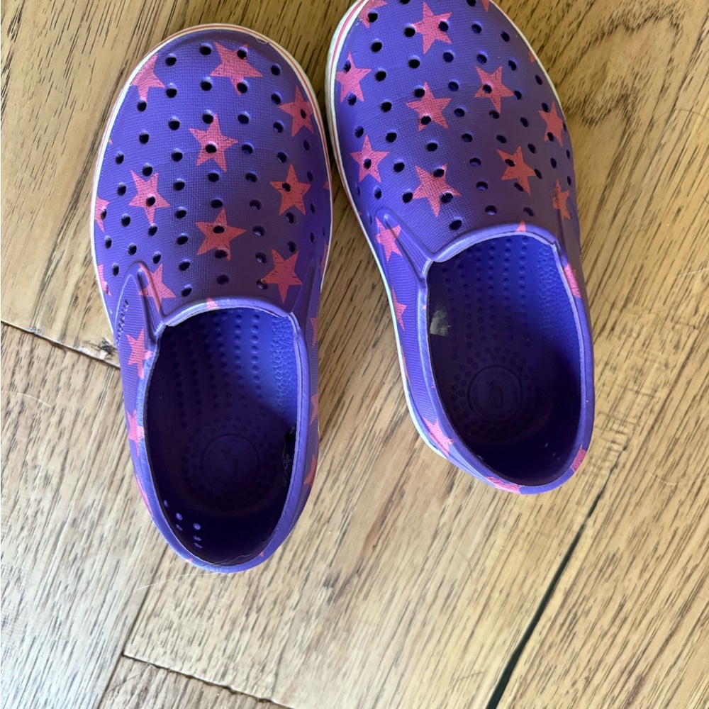 Native Shoes Kids Purple and Pink Water Shoes